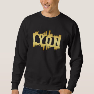 Lyon City Skyline Cityscape Trip Funny Gift Idea Sweatshirt