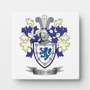 Lyon Family Crest Coat of Arms Plaque