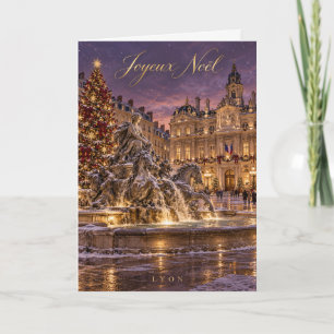 Lyon Fête des Lumières Joyeux Noël Holiday Card