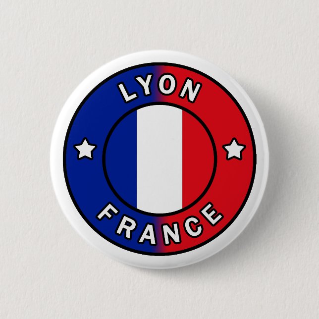 Lyon France 6 Cm Round Badge (Front)