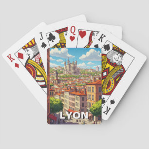 Lyon France Basilica Travel Playing Cards
