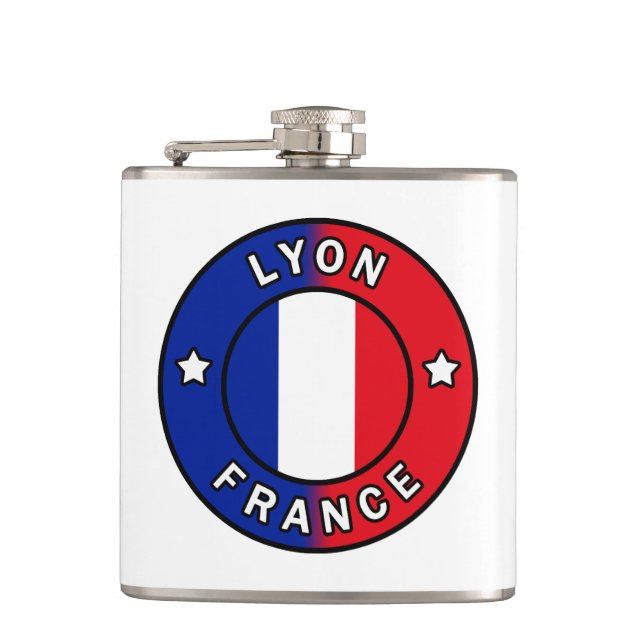 Lyon France Hip Flask (Front)