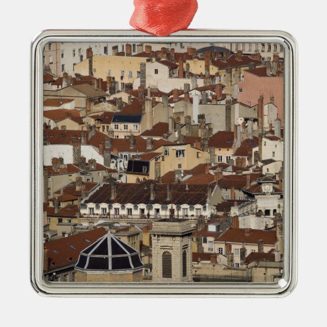 Lyon, France Metal Tree Decoration (Front)