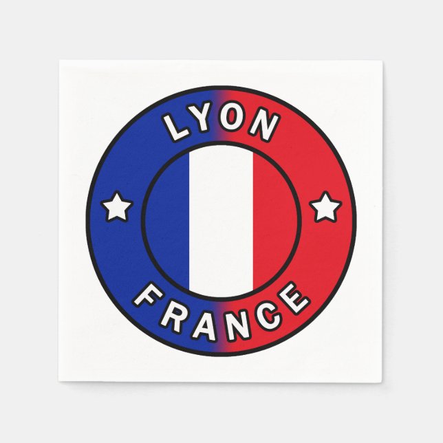 Lyon France Napkin (Front)