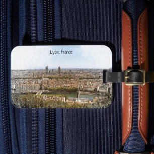 Lyon France Panorama View Luggage Tag