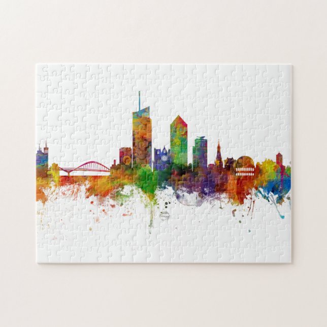 Lyon France Skyline Jigsaw Puzzle (Horizontal)