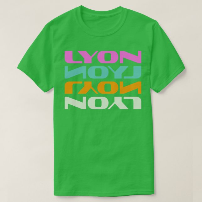 Lyon France T-Shirt (Design Front)