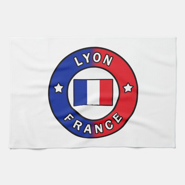 Lyon France Tea Towel (Horizontal)