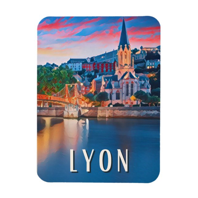 Lyon Photo Vintage  Magnet (Vertical)