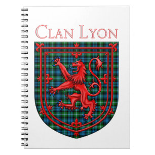Lyon Tartan Scottish Plaid Lion Rampant Notebook