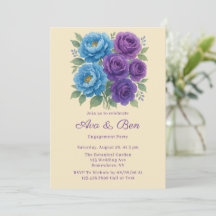 Lyons Blue Peony & Fig Purple Engagement Party