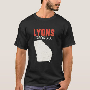 Lyons Georgia USA State America Travel Georgian At T-Shirt