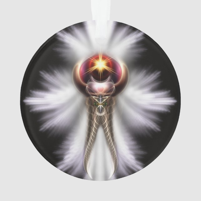 Lypidian II Fractal Art Acrylic Ornament (Back)