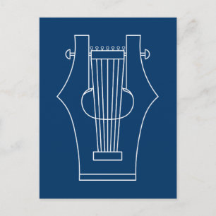Lyre (lyra) - Ancient Greek Instrument Postcard