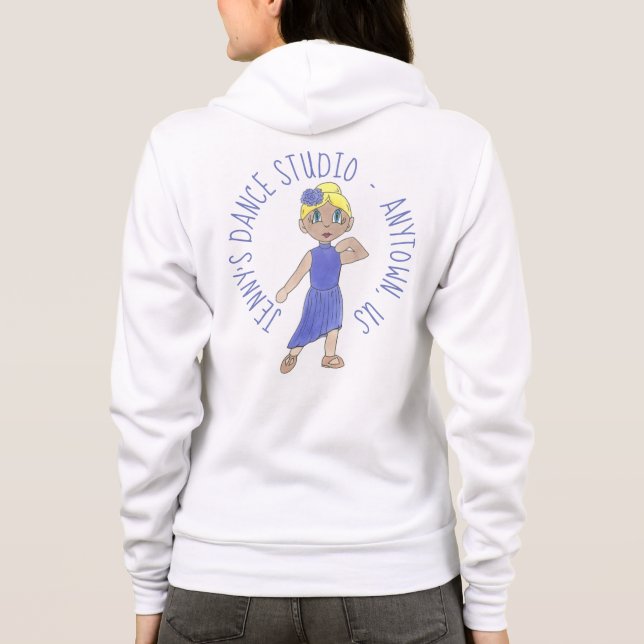 LYRICAL Dancer Personalised Dance Studio Teacher Hoodie (Back)