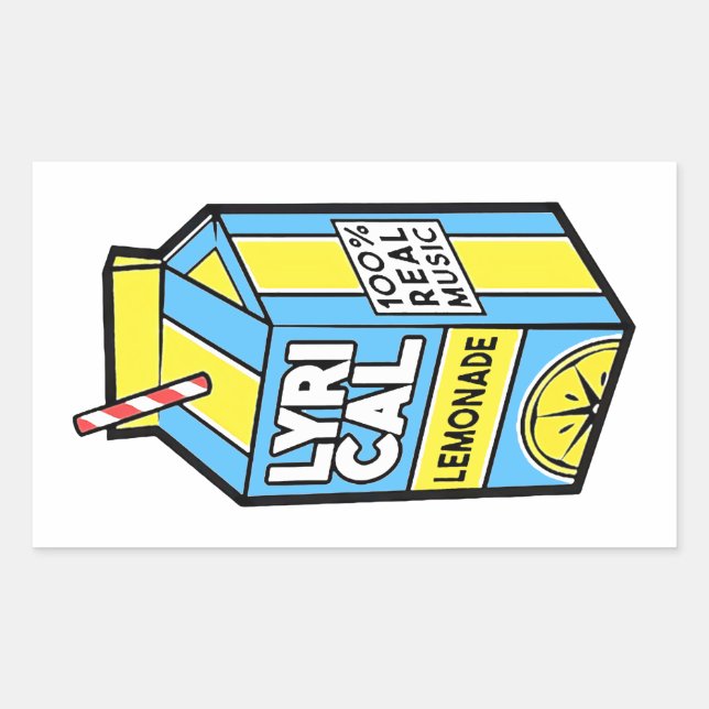 Lyrical Lemonade Rectangular Sticker (Front)