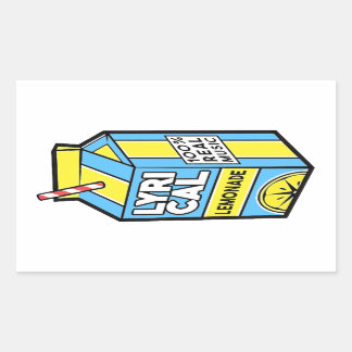 Lyrical Lemonade Rectangular Sticker