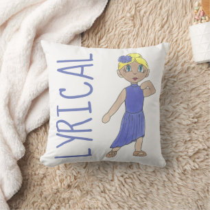 LYRICAL Modern Dancer Dance Teacher Decor Studio Cushion