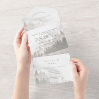 ©Lyrical Pine Forest Woods Autumn Fall Wedding