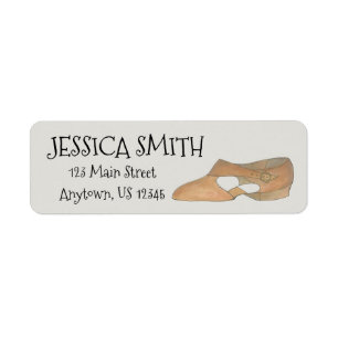 Lyrical Tan Modern Dance Teacher Shoe Personalised