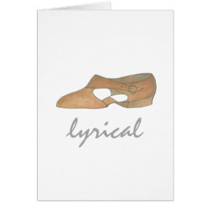 Lyrical Tan Modern Dance Teacher Shoe Recital Gift