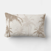 Lyrical Vintage Sepia Tropical Palms Birds