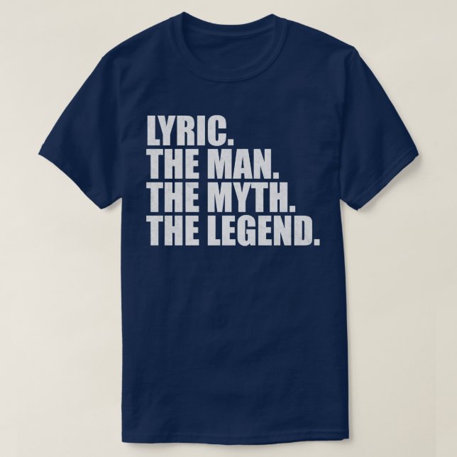 LyricLyric Name Lyric given name T-Shirt (Design Front)