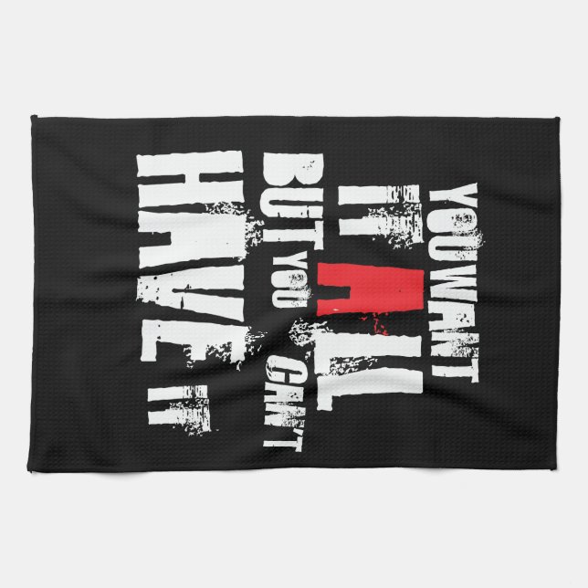Lyrics Tea Towel (Horizontal)