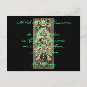 Lyrik Poem Love - Dresden Green Diamant Postcard