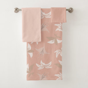 Lys Flowers Bath Towel Set