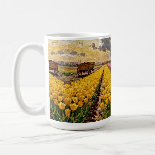 “Lysbeth in the Amber Light” - A Dutch Landscape Coffee Mug (Left)