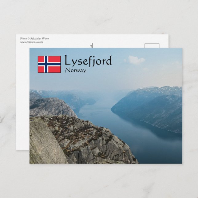 Lysefjord Norway Postcard (Front/Back)