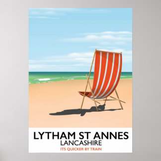 Lytham St Annes Lancashire seaside Poster