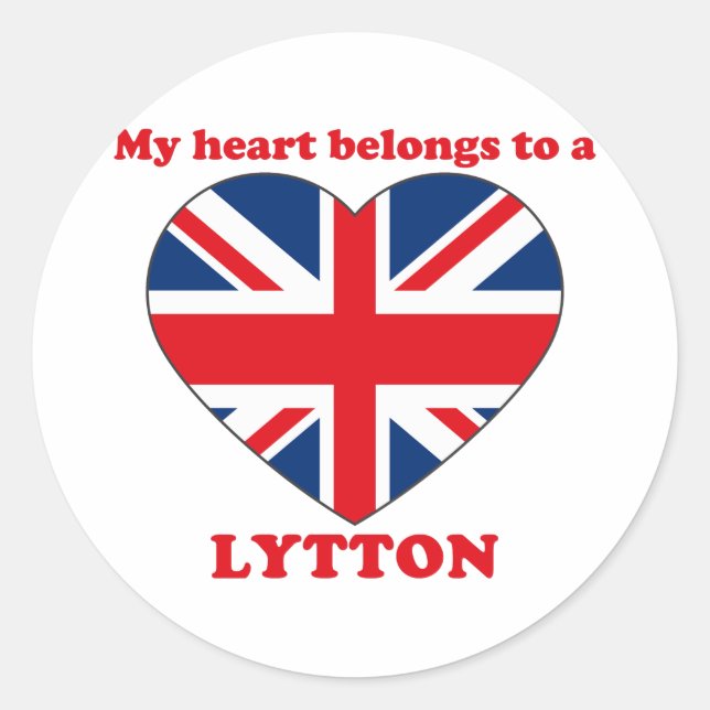 Lytton Classic Round Sticker (Front)