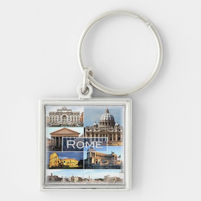 LZO002 ROME, Lazio, Italy, Key Ring (Front)