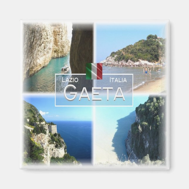 LZO015 GAETA, Mosaic, Lazio, Italy, Fridge Magnet (Front)