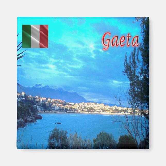 LZO016 GAETA, Lazio, Italy, Fridge Magnet (Front)