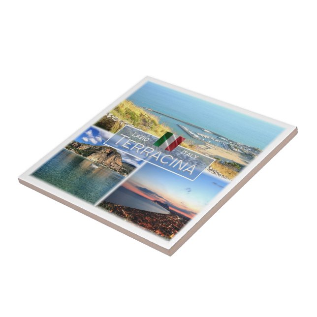 LZO029 TERRACINA, Mosaic, Lazio, Italy, Tile (Side)