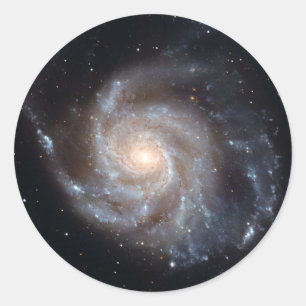 M101 The Pinwheel Galaxy (NGC 4547) Classic Round Sticker
