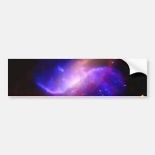 M106 Spiral Galaxy emission NASA Bumper Sticker