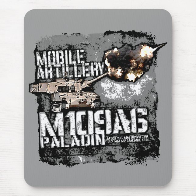M109 howitzer mouse pad (Front)