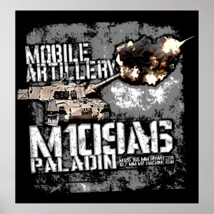 M109 howitzer poster
