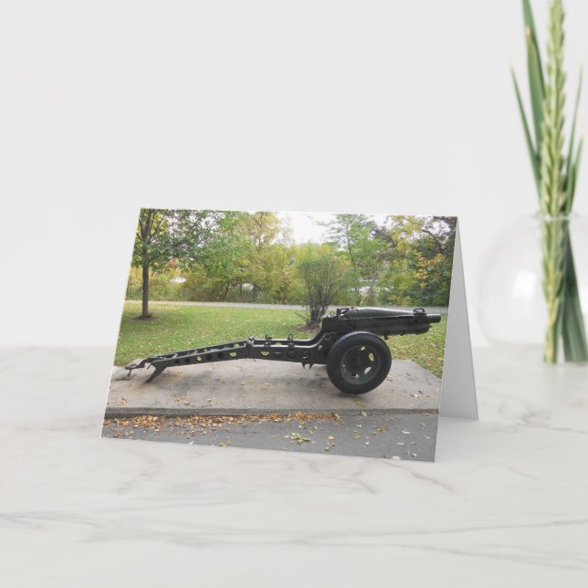 "M116 75 mm Pack Howitzer M1A1" Birthday Card (Front)
