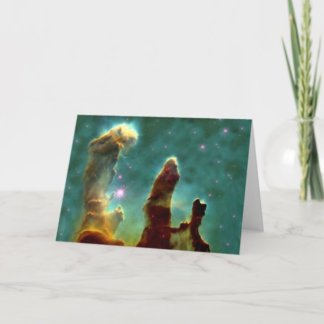 M16 Eagle Nebula or Pillars of Creation Card (Front)
