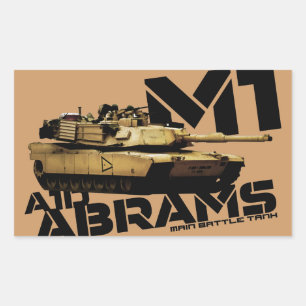 M1 Abrams Rectangular Sticker