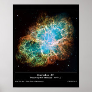 M1 the Crab Nebula Poster