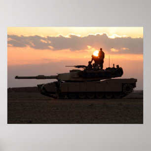 M1A1 Abrams Main Battle Tank Poster