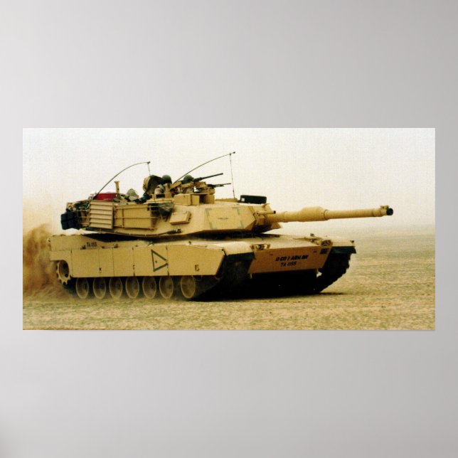 M1A1 Abrams Tank Poster (Front)
