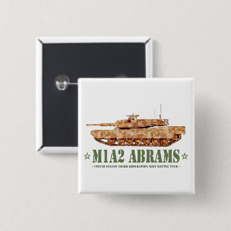 M1A2 Abrams US MBT Tank Desert Storm Veteran 15 Cm Square Badge