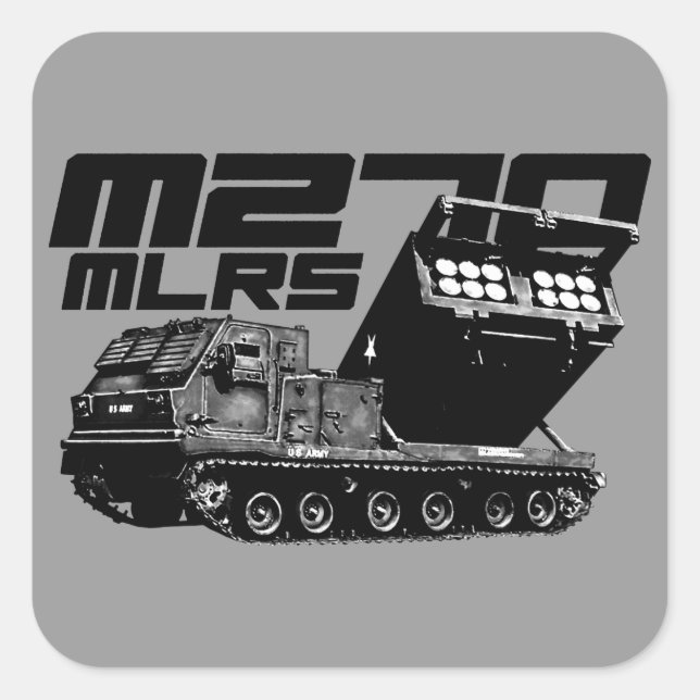 M270 MLRS Square Stickers (Front)